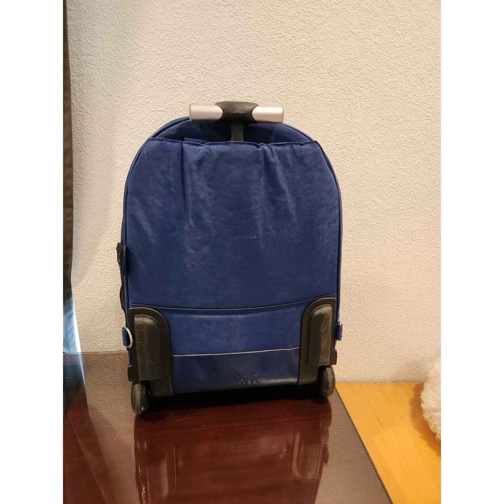 Kipling Blue Medium Backpack 19×15×7 Pre‑Owned Worn Base & Straps - Picture 11 of 11